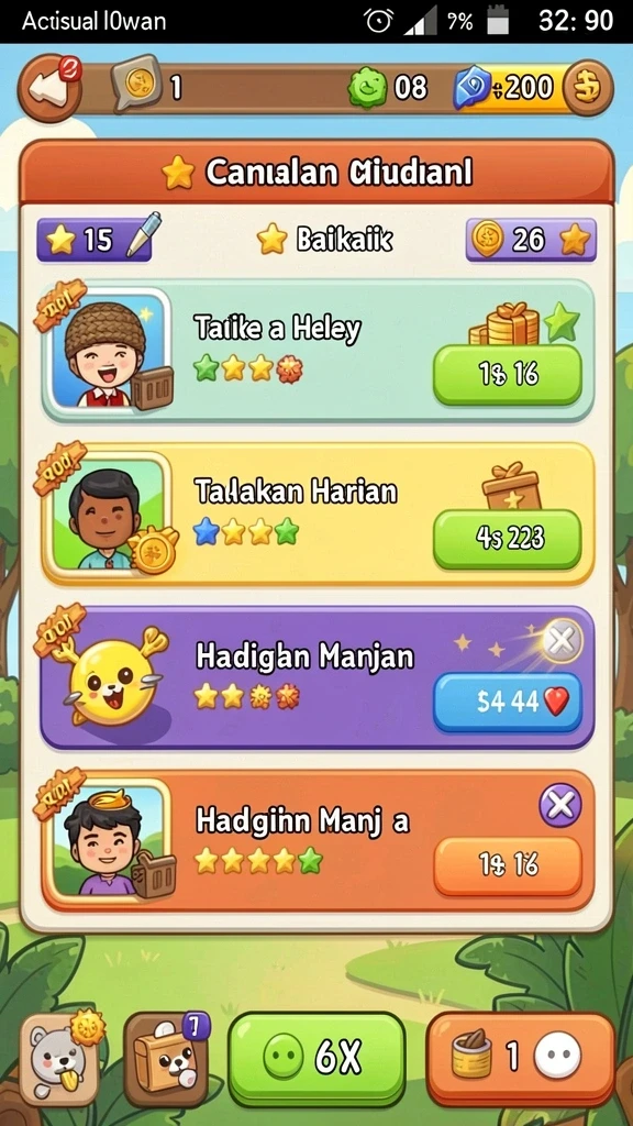 Fitur bonus harian yang menarik untuk pemain.