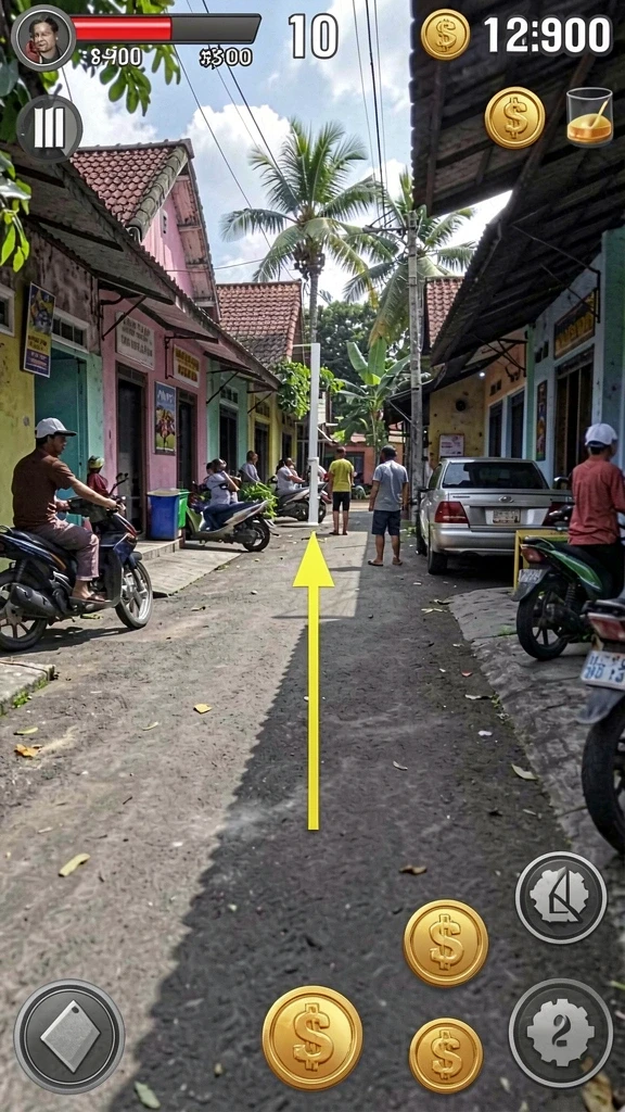 Screenshot menunjukkan tampilan antarmuka permainan AFAF yang menarik.