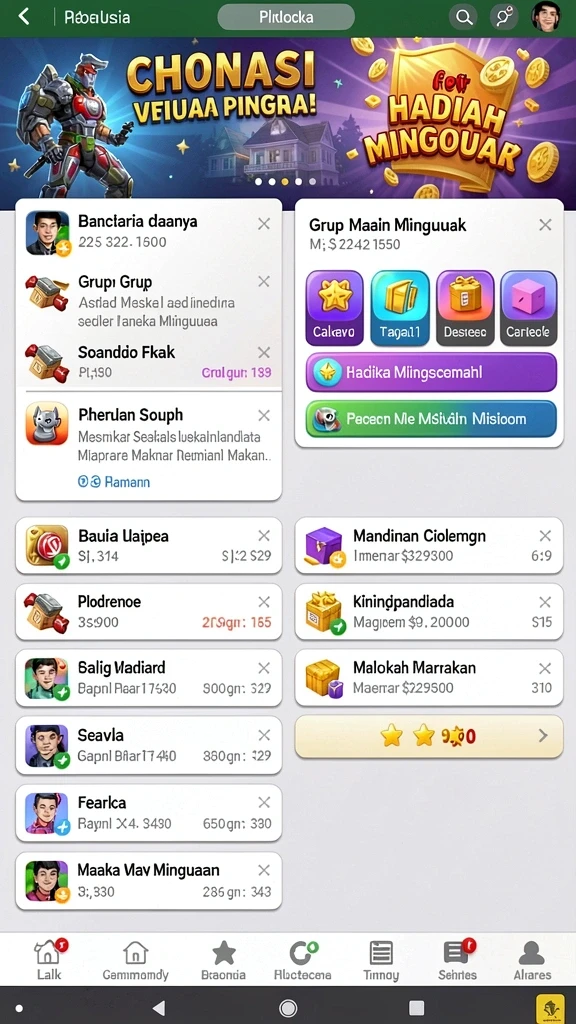 Screenshot menampilkan salah satu level menantang dalam AFAF.