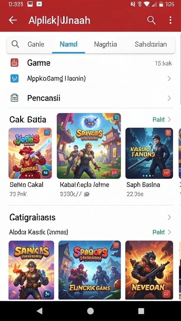 Tampilan awal yang menarik dan intuitif.