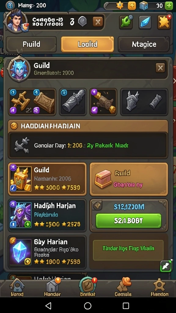 Banyak mode permainan yang dapat dipilih.