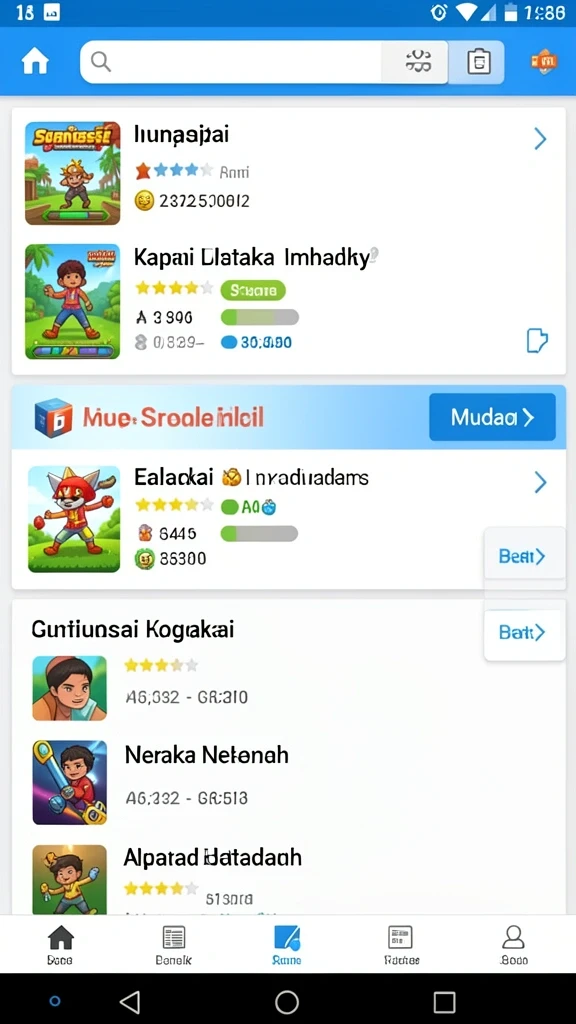 Screenshot dari fitur leaderboard yang kompetitif.
