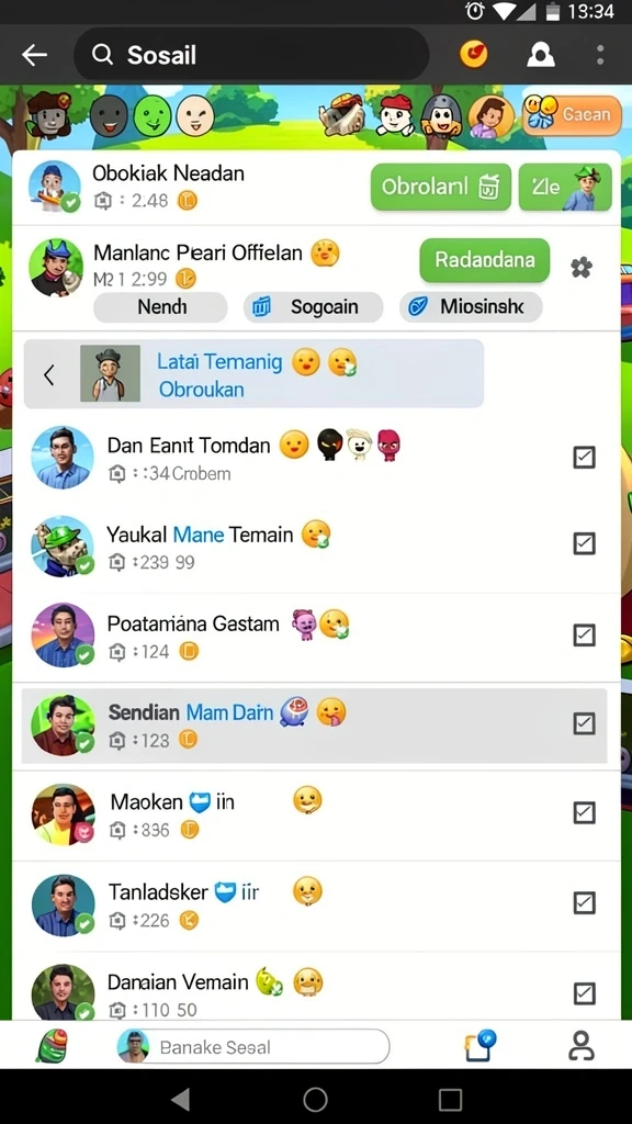 Screenshot saat pemain sedang berkompetisi.