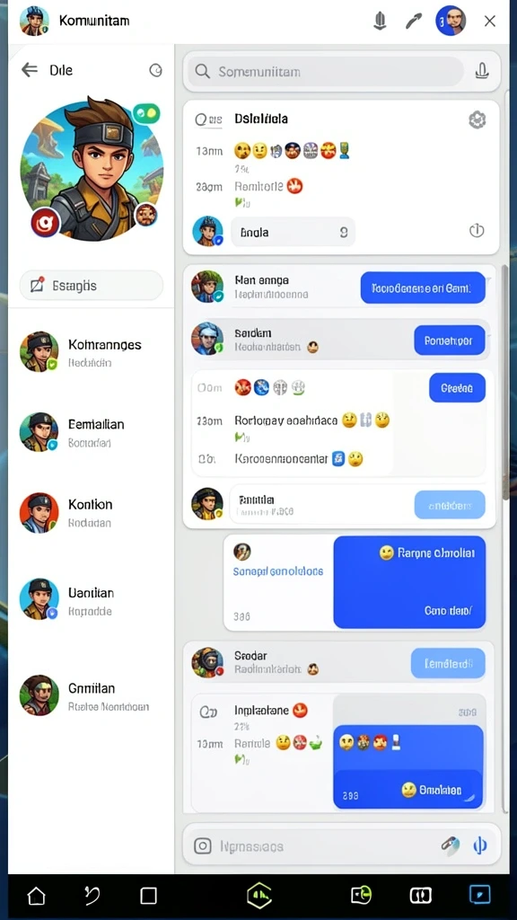 Fitur interaksi sosial untuk kompetisi lebih menarik.