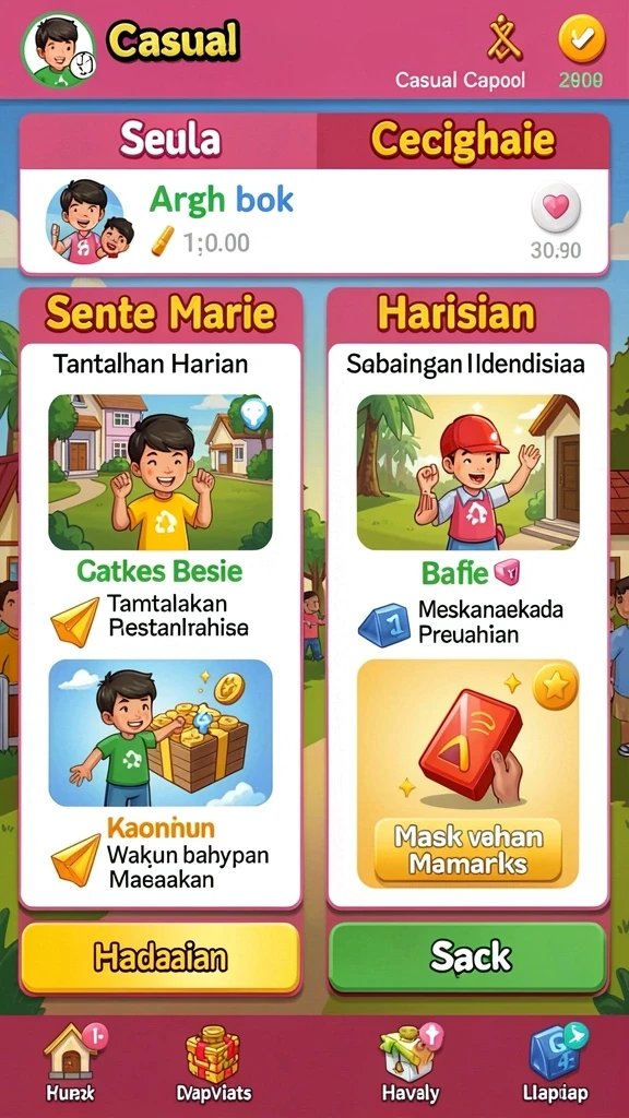 Pemain dapat berinteraksi dalam mode multiplayer.