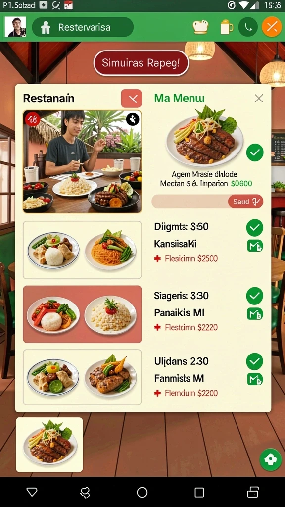 Pengguna dapat berinteraksi dan saling bersaing.