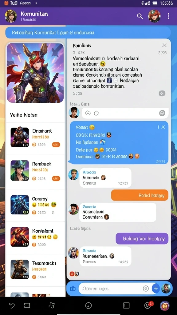 Screenshot 2 menggambarkan salah satu permainan yang seru dan interaktif.