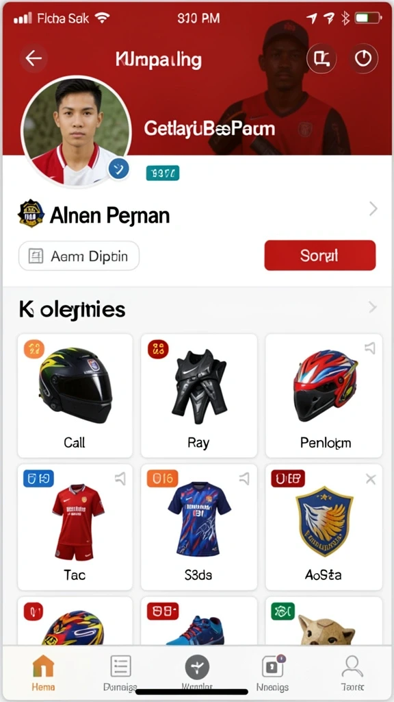 Tampilan menu utama yang menarik dan mudah dinavigasi.