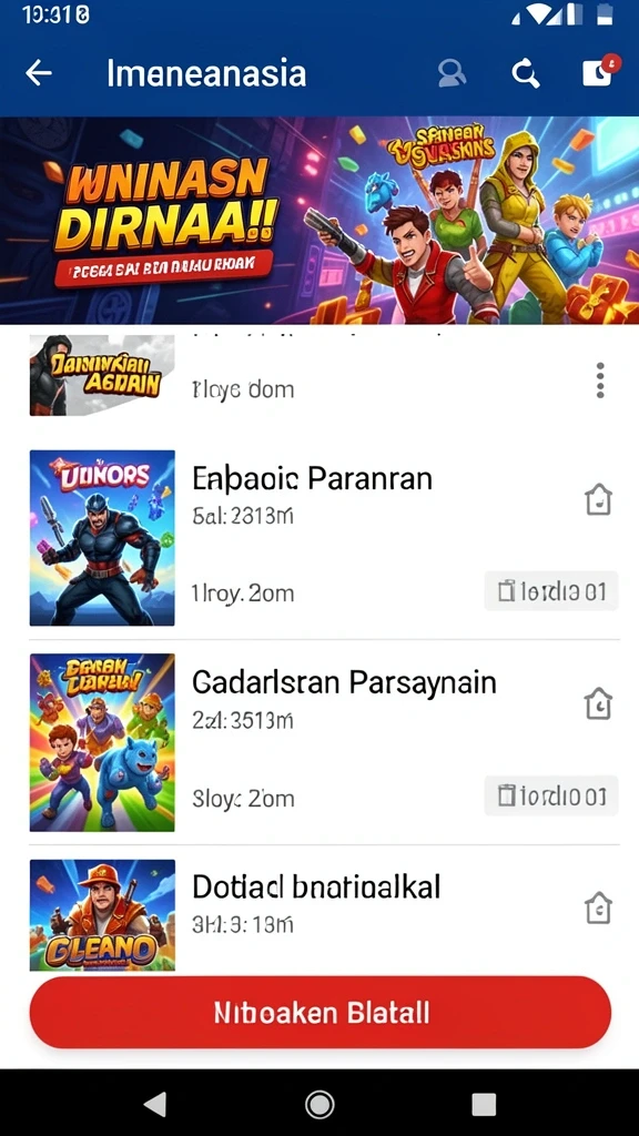 Beragam permainan menarik untuk dipilih.