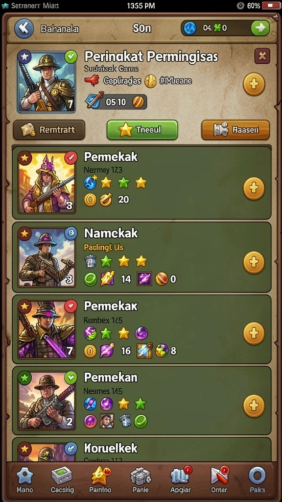 Level yang menantang dan menarik.