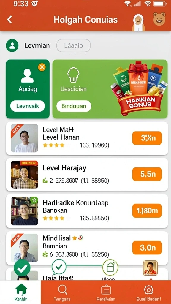 Tampilan antarmuka yang ramah pengguna.