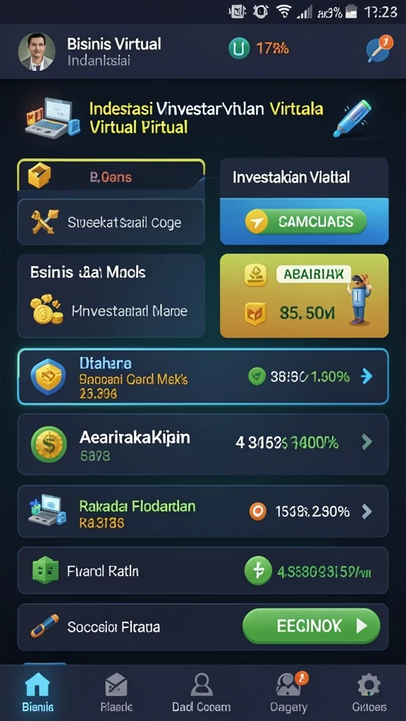 Level permainan yang penuh tantangan dan seru.