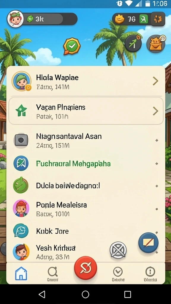 Pengalaman bermain yang penuh warna dan animasi dinamis.