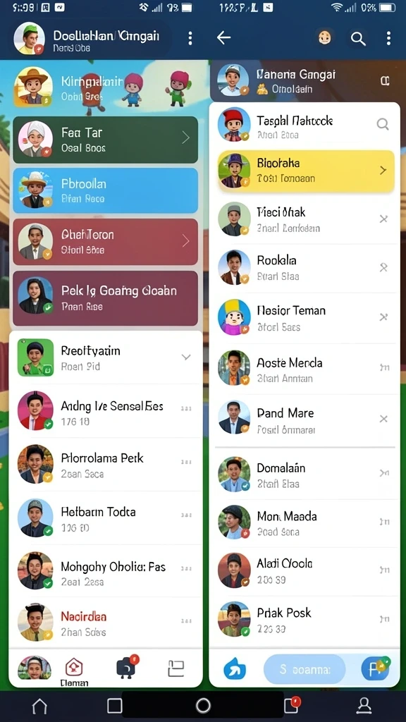 Tampilan grafis yang memukau dari permainan.