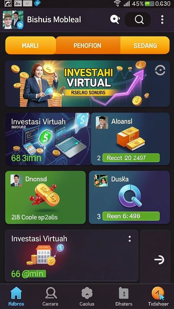 Antarmuka pengguna yang intuitif dan menarik.