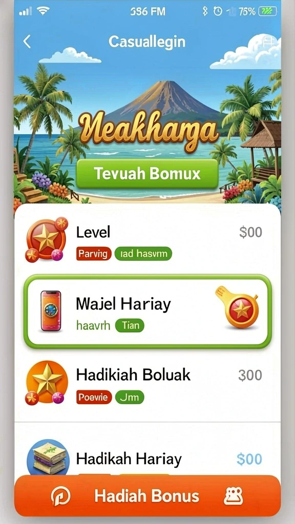 Penjelasan tentang fitur permainan yang seru.