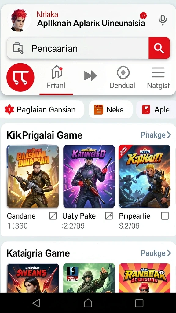 Screenshot menunjukkan aksi seru karakter utama.